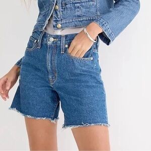 Nwt J.Crew Mid-length denim short in Rocky Trail wash